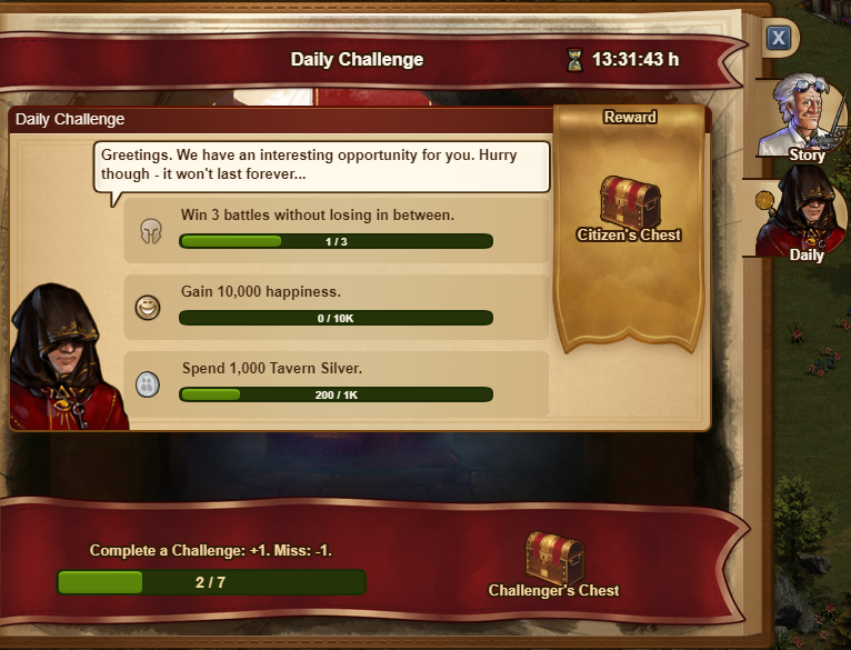 forge of empires side quests madmen