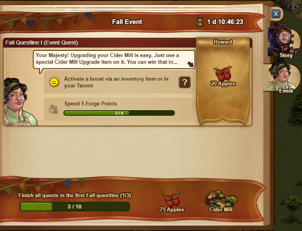 treasure hunt side quest forge of empires