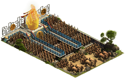 terracotta army vs himeji castle forge of empires