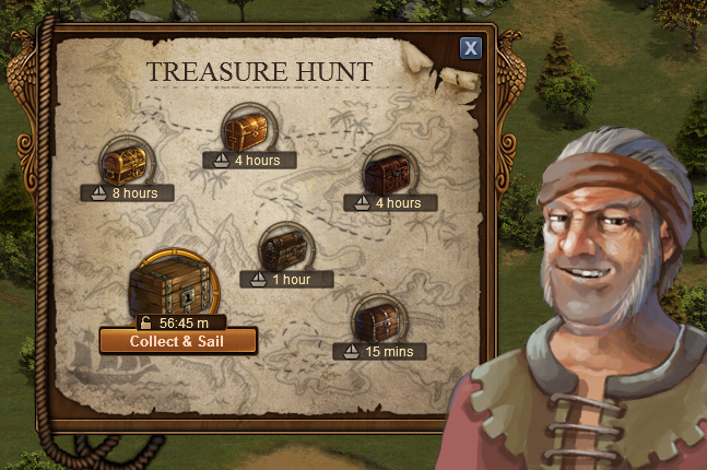 treasure hunt side quest forge of empires